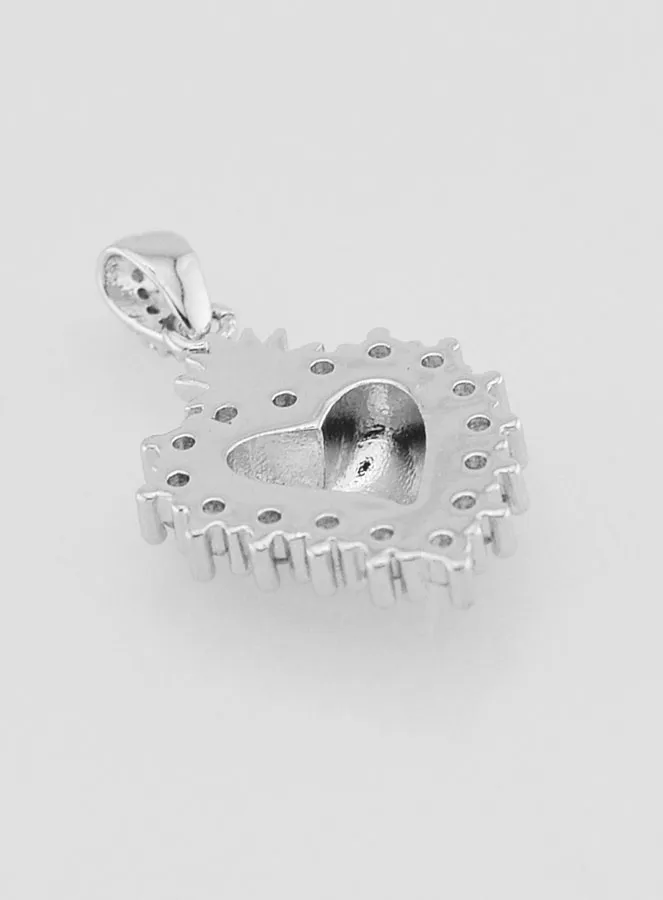 Ex-Voto Pendant in Silvery Brass - 18mm (pic 4)