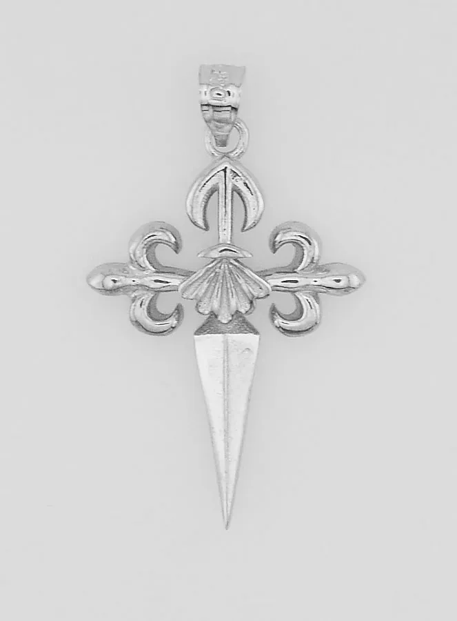 Silver Cross of Saint James - 20mm (pic 1)