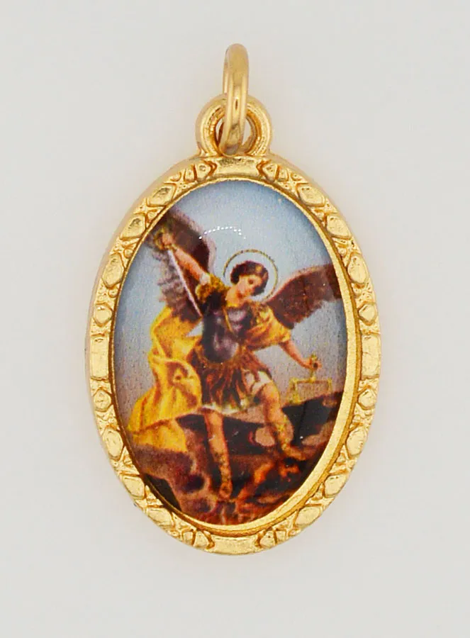 Twisted Edge Medal 25mm - Saint Michael (pic 1)