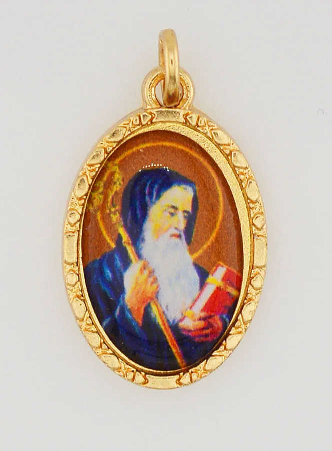 Twisted Edge Medal 25mm - Saint Benedict (pic 1)