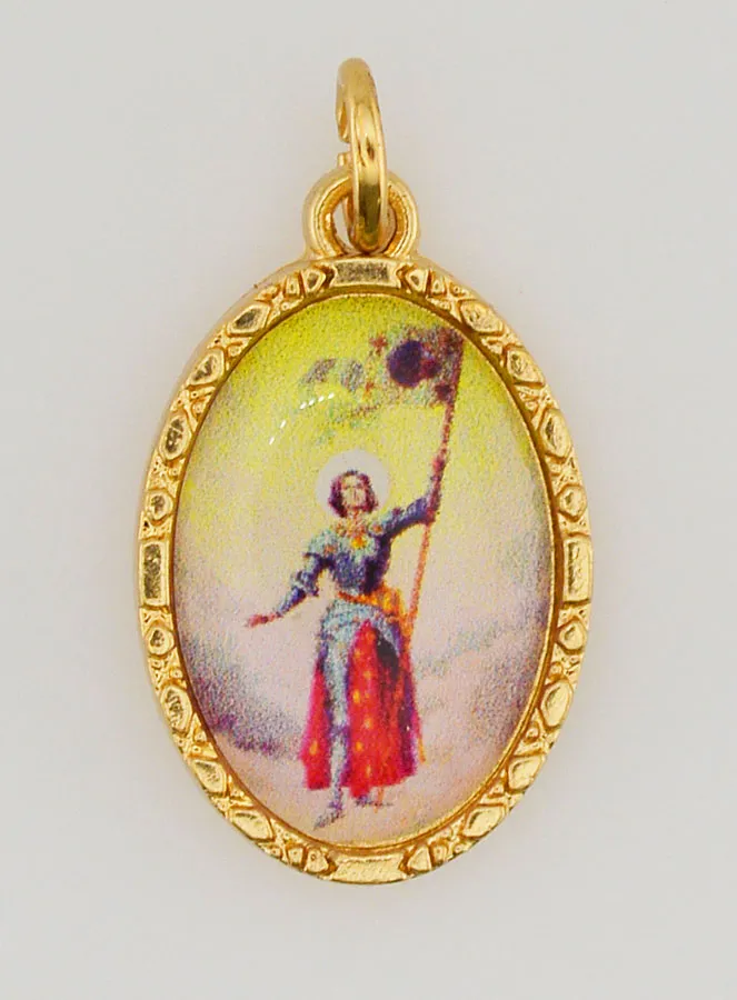 25mm Twisted-Edge Medal – Saint Joan of Arc (pic 1)