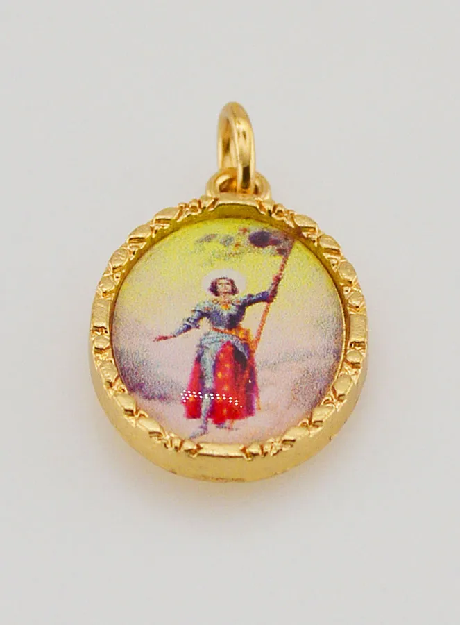 25mm Twisted-Edge Medal – Saint Joan of Arc (pic 2)