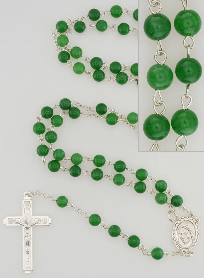 Natural Stone Rosary - Jade (pic 1)