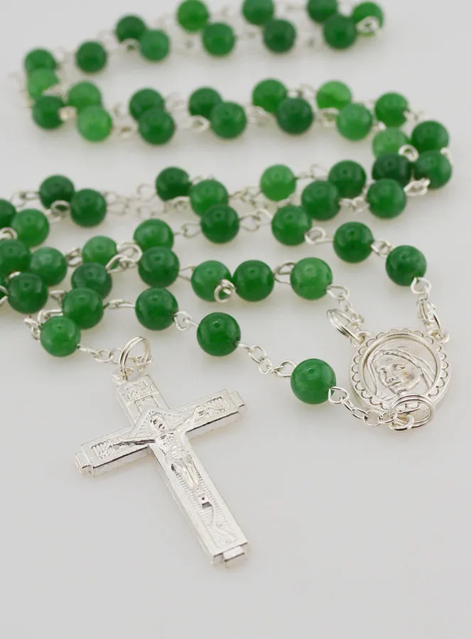 Natural Stone Rosary - Jade (pic 2)