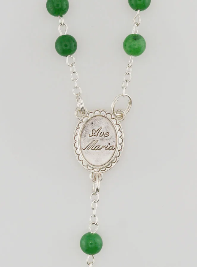 Natural Stone Rosary - Jade (pic 4)