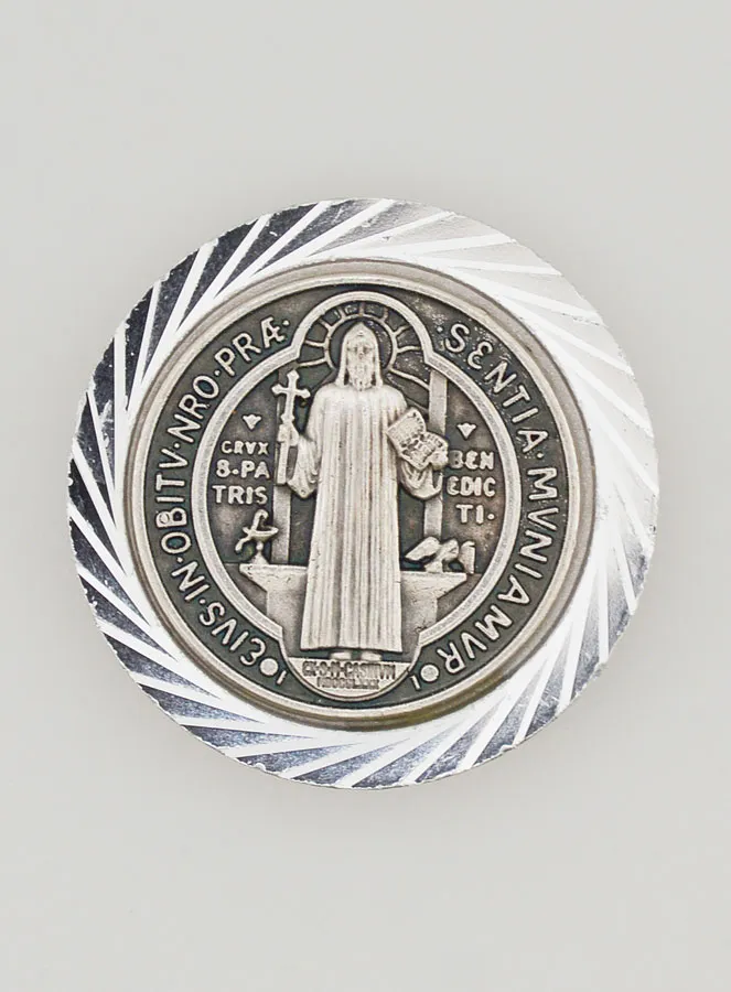 Saint Benedict Car Badge Magnet – 35mm (pic 1)