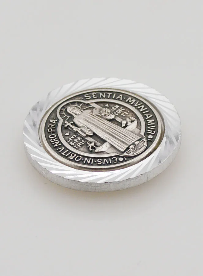 Saint Benedict Car Badge Magnet – 35mm (pic 3)