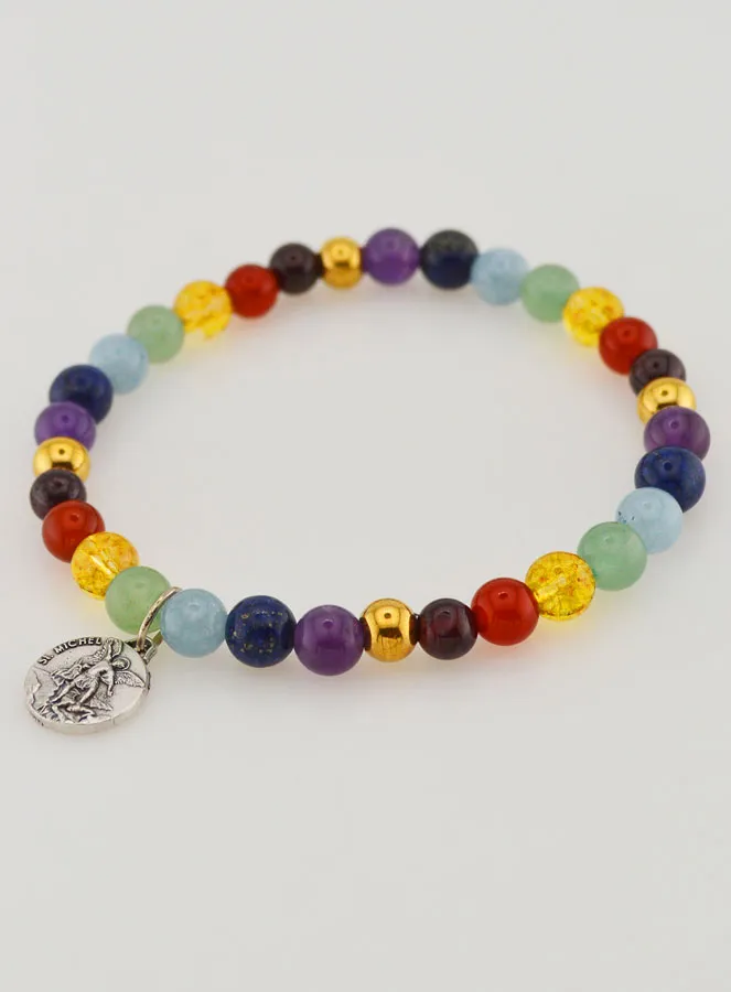 Bracelet 7 Archangels - St Michael Medal (pic 3)