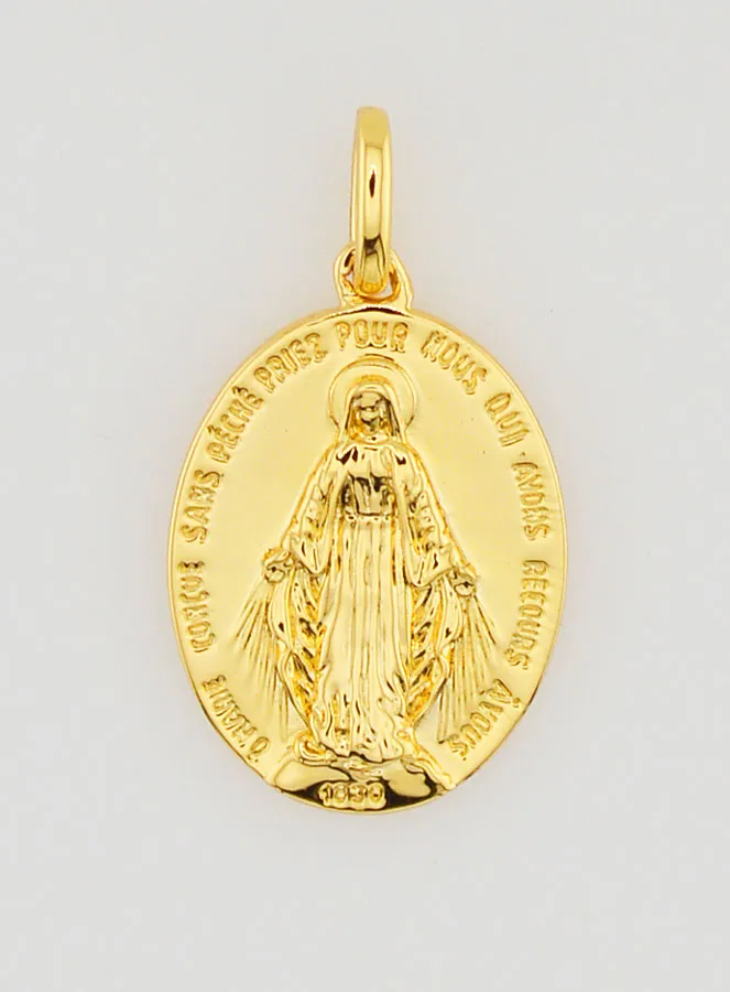 Miraculous Medal with Personalised Engraving – 18mm (pic 3)