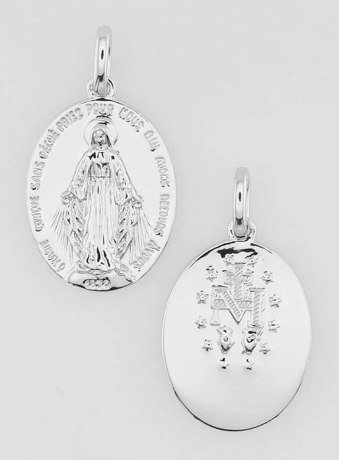 Miraculous Medal with Personalised Engraving – 18mm (pic 1)