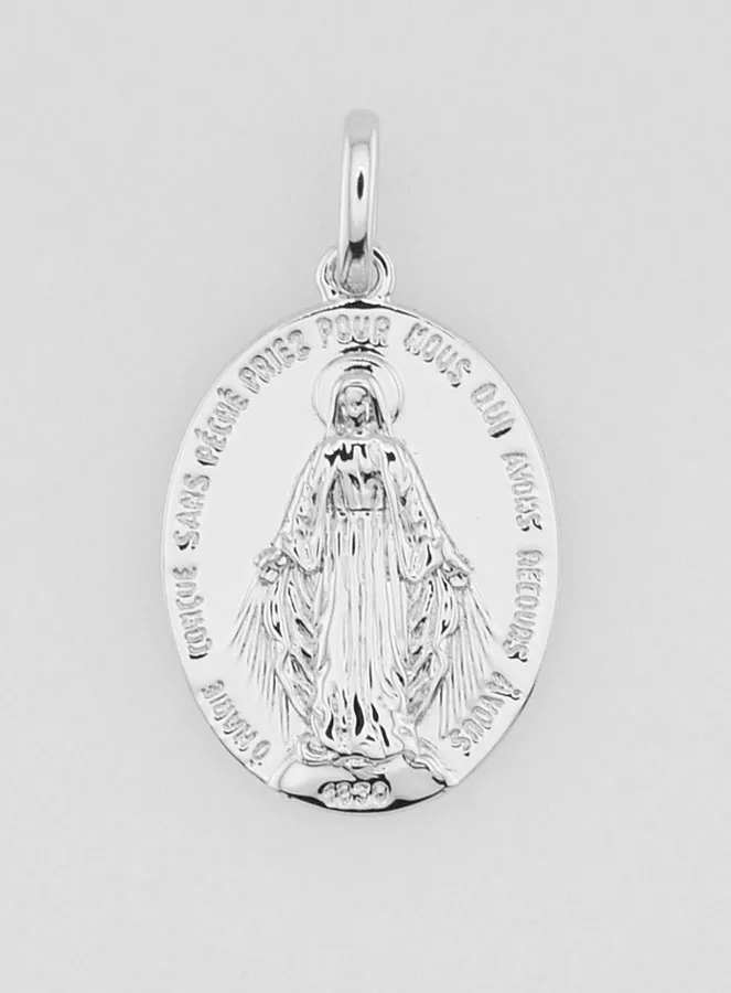 Miraculous Medal with Personalised Engraving – 18mm (pic 3)