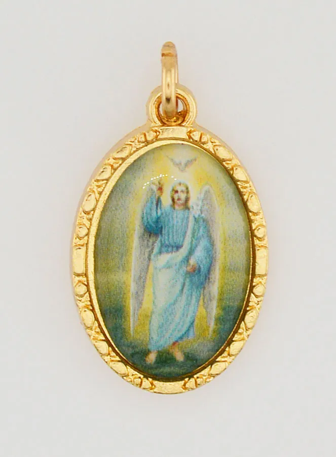 Twisted Edge Medal 25mm - Archangel Gabriel (pic 1)
