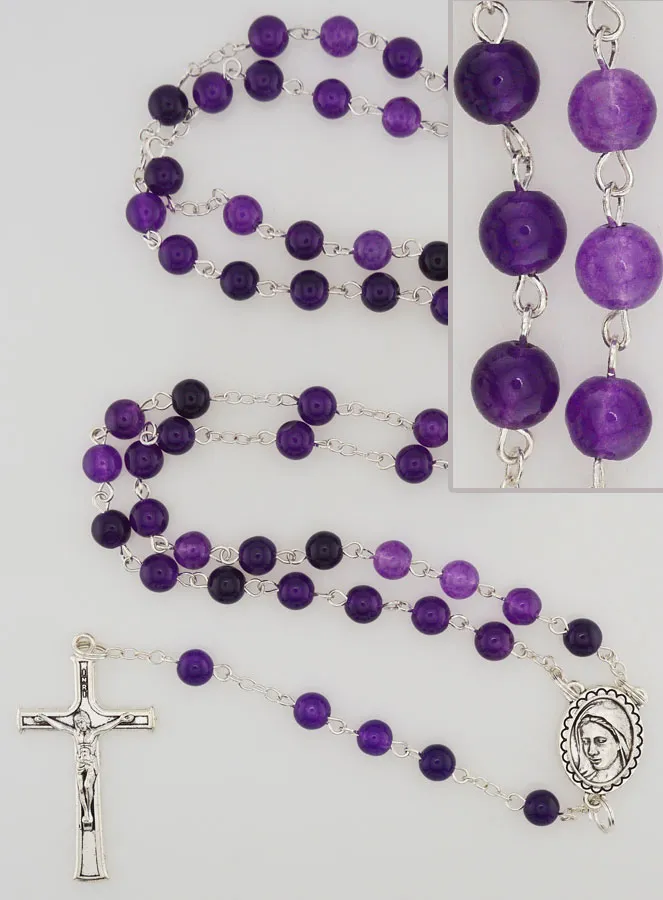 Gemstone Rosary - Amethyst (pic 1)