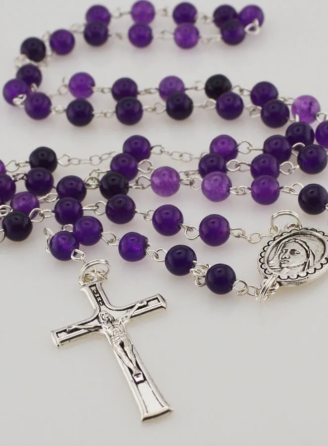 Gemstone Rosary - Amethyst (pic 2)