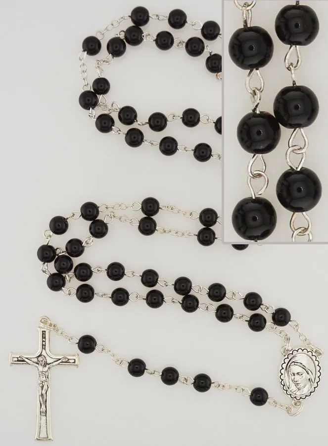 Gemstone Rosary - Black Onyx (pic 1)