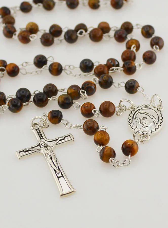 Natural Stones Rosary - Tiger's Eye (pic 2)