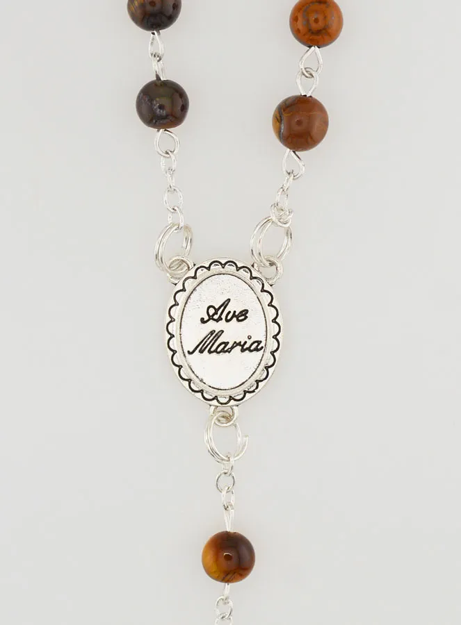 Natural Stones Rosary - Tiger's Eye (pic 4)