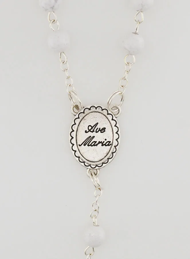 Gemstone Rosary - Howlite (pic 4)