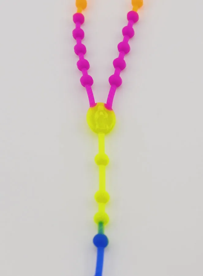 Multicoloured Neon Children's Rosary (pic 4)