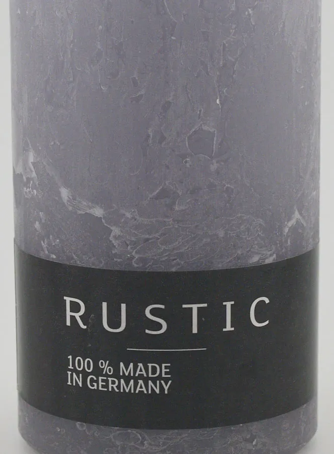 Rustic Decorative Candle 38 hours – Grey (pic 3)