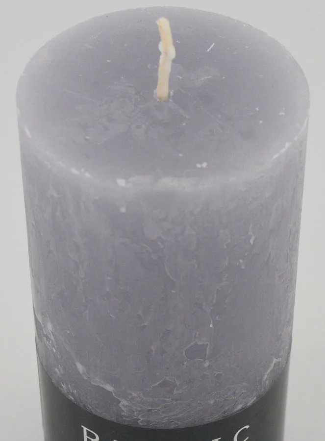 Rustic Decorative Candle 38 hours – Grey (pic 4)