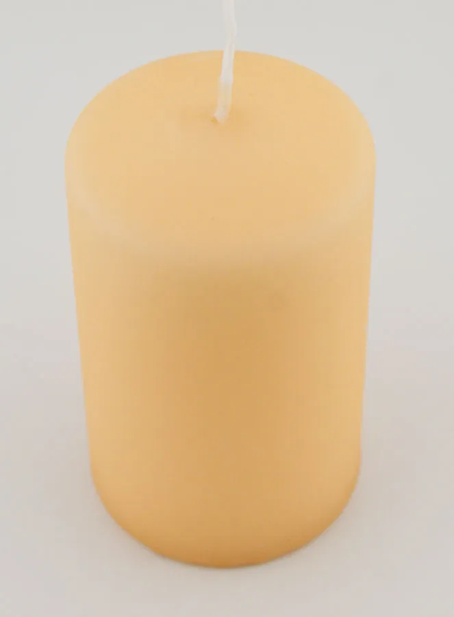 Matt Velvet Tabletop Candle - Cream (pic 2)