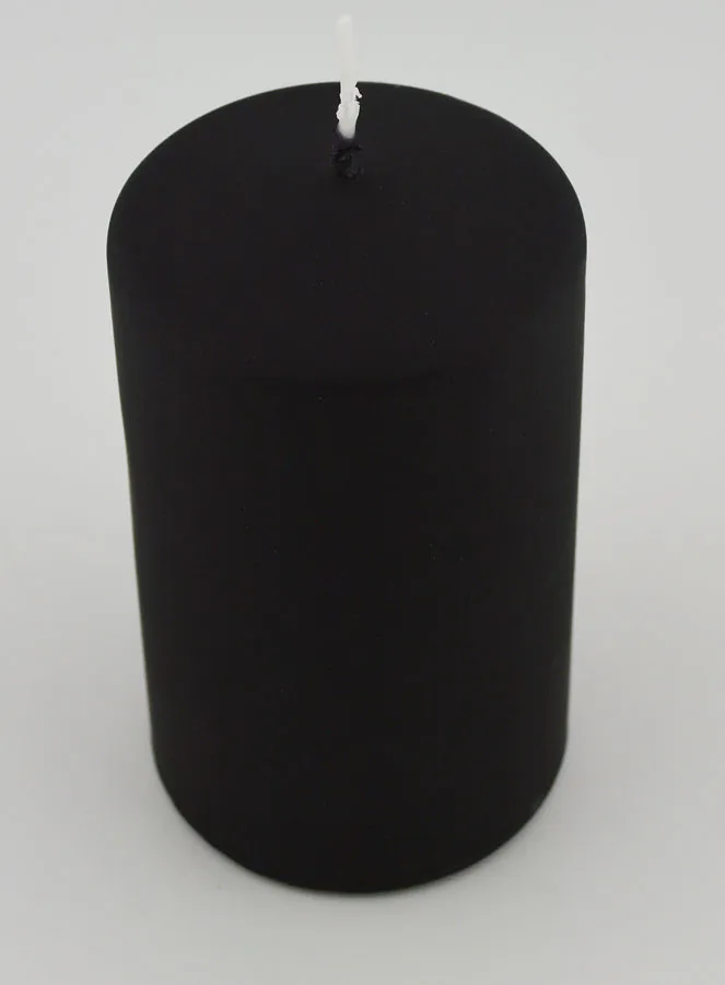 Matt Velvet Decorative Candle - Black (pic 2)