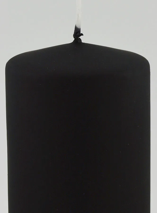 Matt Velvet Decorative Candle - Black (pic 3)
