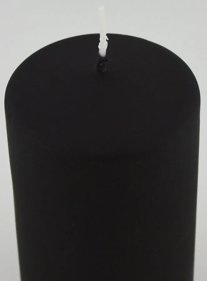 Matt Velvet Decorative Candle - Black (pic 4)