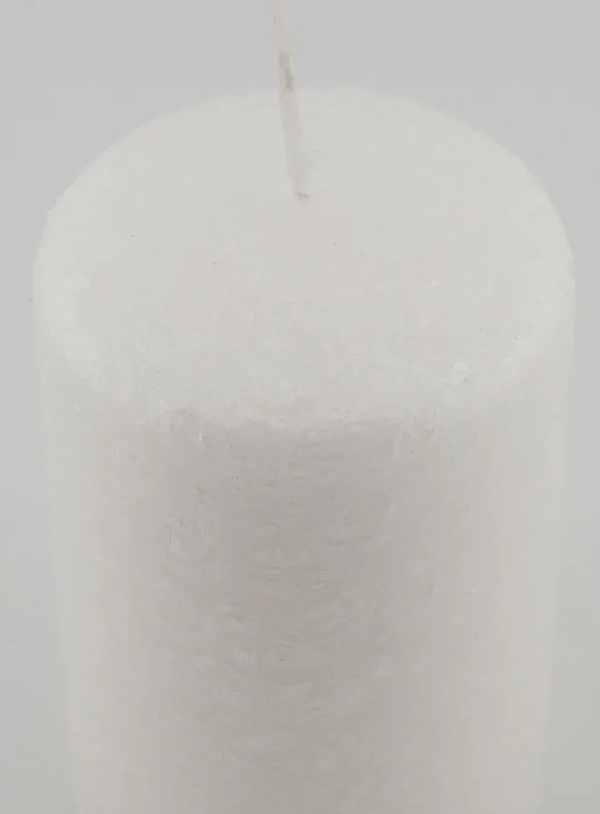 Tabletop Candle with Ice Effect – White (pic 4)