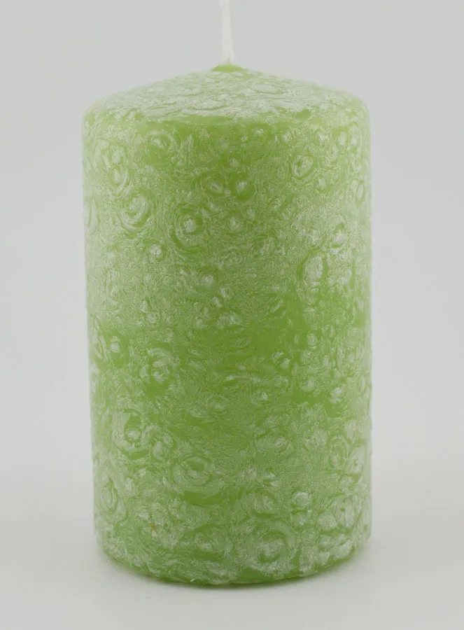Tabletop Candle with Ice Effect – Green (pic 1)