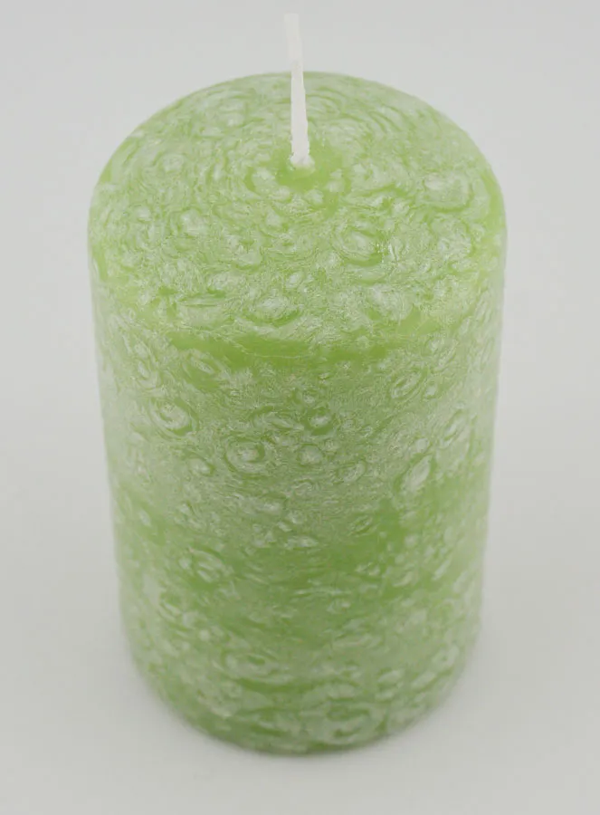 Tabletop Candle with Ice Effect – Green (pic 2)