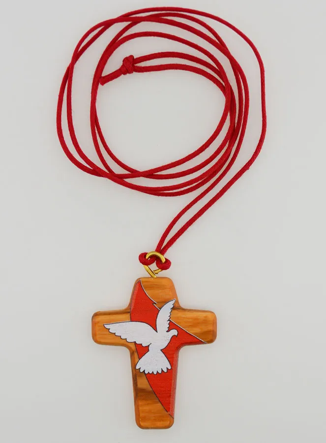 First Communion Cross Pendant - Holy Spirit (pic 1)