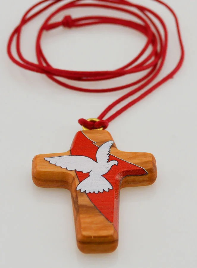 First Communion Cross Pendant - Holy Spirit (pic 2)