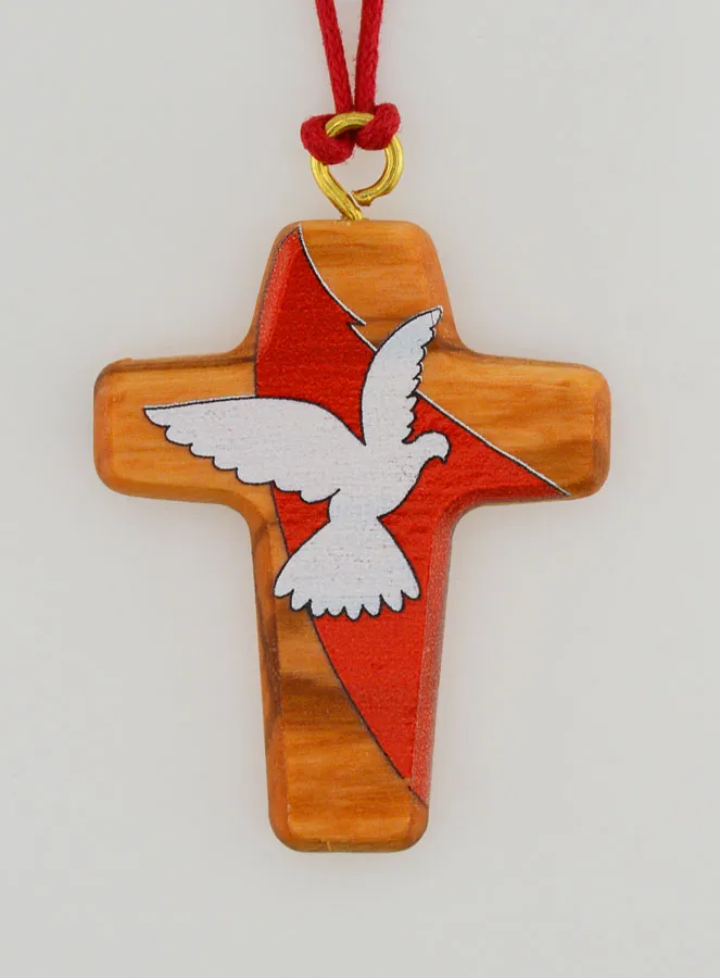 First Communion Cross Pendant - Holy Spirit (pic 4)