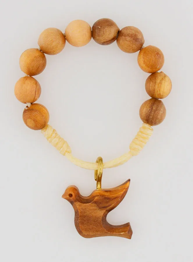 One Decade Bracelet Holy Spirit Olive Wood (pic 1)