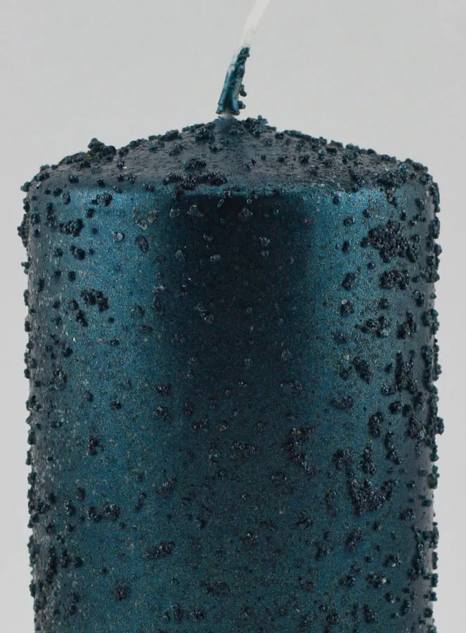 Glitter Tabletop Candle – Blue-Green (pic 3)