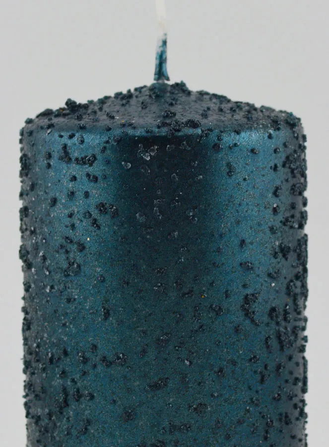 Glitter Christmas Candle – Blue-Green (pic 3)