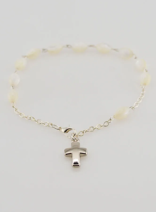 One Decade Bracelet Mother-of-Pearl – Oval Beads (pic 2)