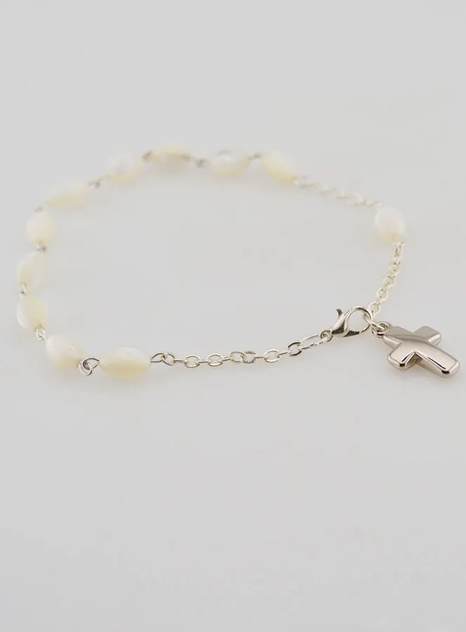 One Decade Bracelet Mother-of-Pearl – Oval Beads (pic 3)