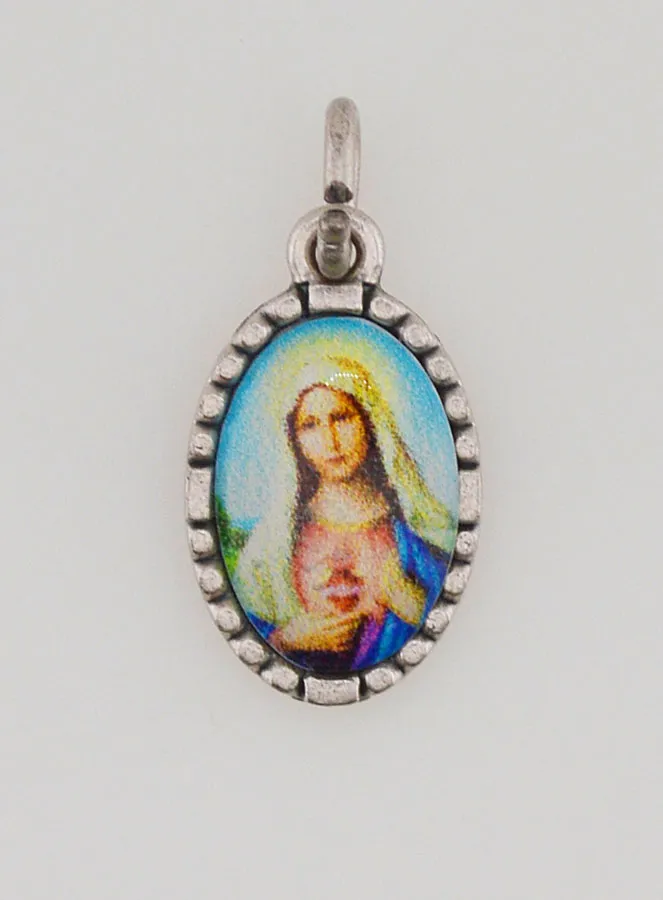 Twisted Edge Medal 15mm – Sacred Heart of Mary (pic 1)