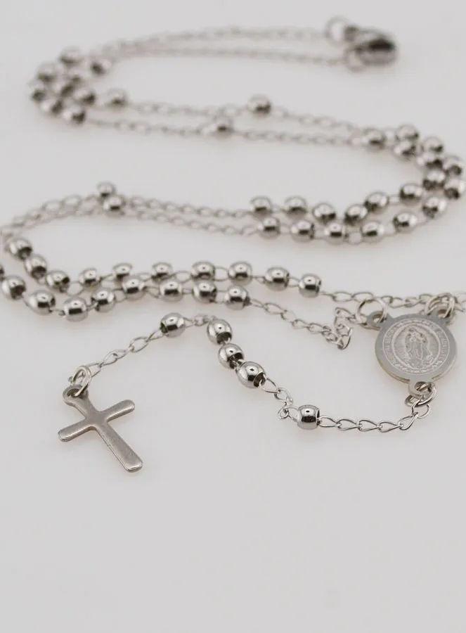 Stainless Steel Miraculous Medal Rosary (pic 2)