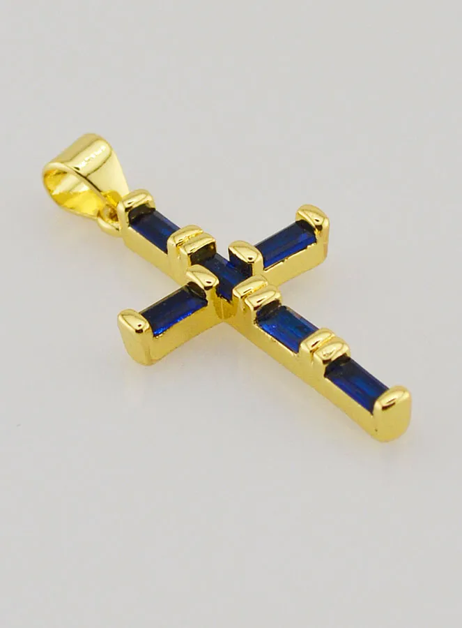 Blue Cross Pendant - 23mm (pic 2)