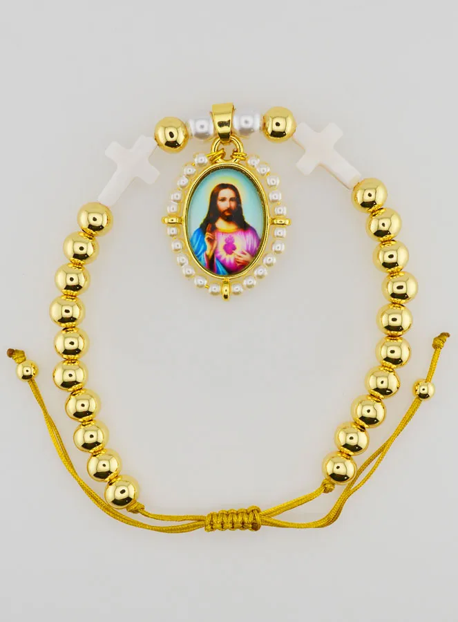 Adjustable Bracelet – Sacred Heart of Jesus (pic 1)