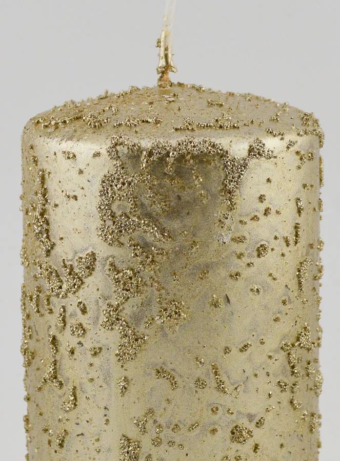 Glitter Tabletop Candle – Champagne (pic 3)