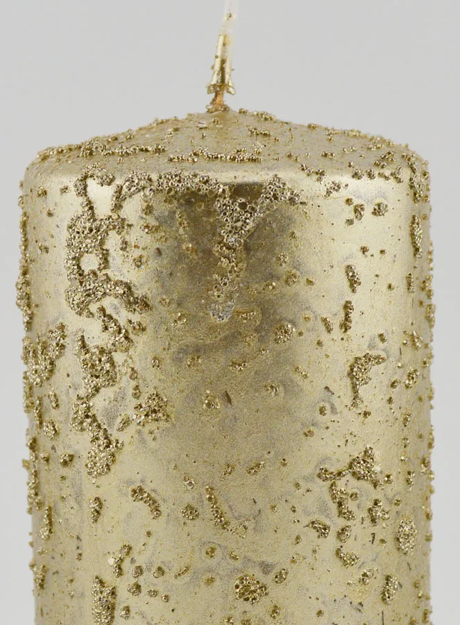 Glitter Christmas Candle – Champagne (pic 3)