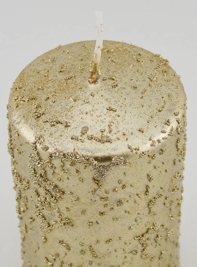 Glitter Christmas Candle – Champagne (pic 4)