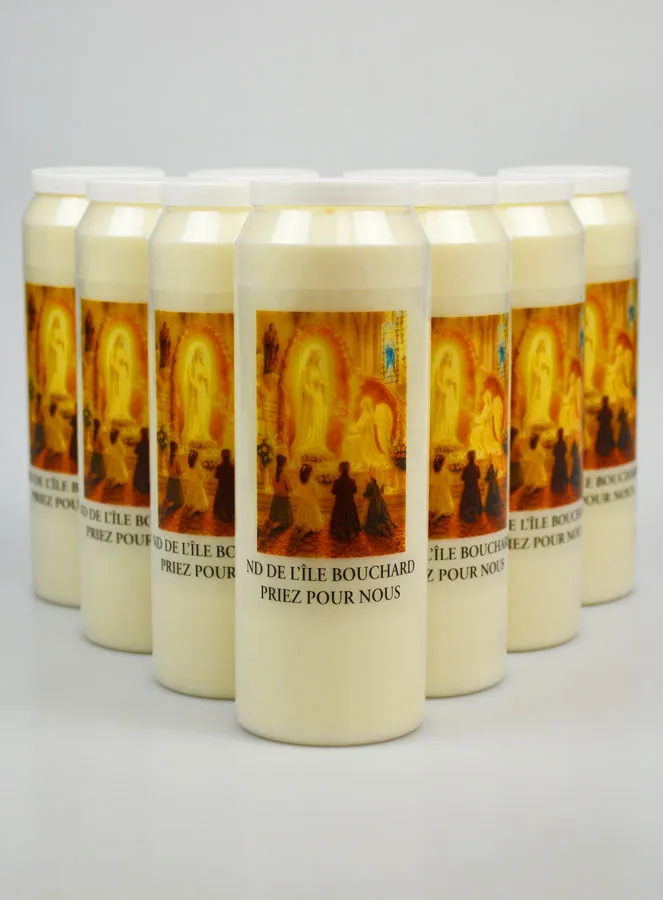 Set 10 Sanctuary Candles to Our Lady of Île Bouchard (pic 1)