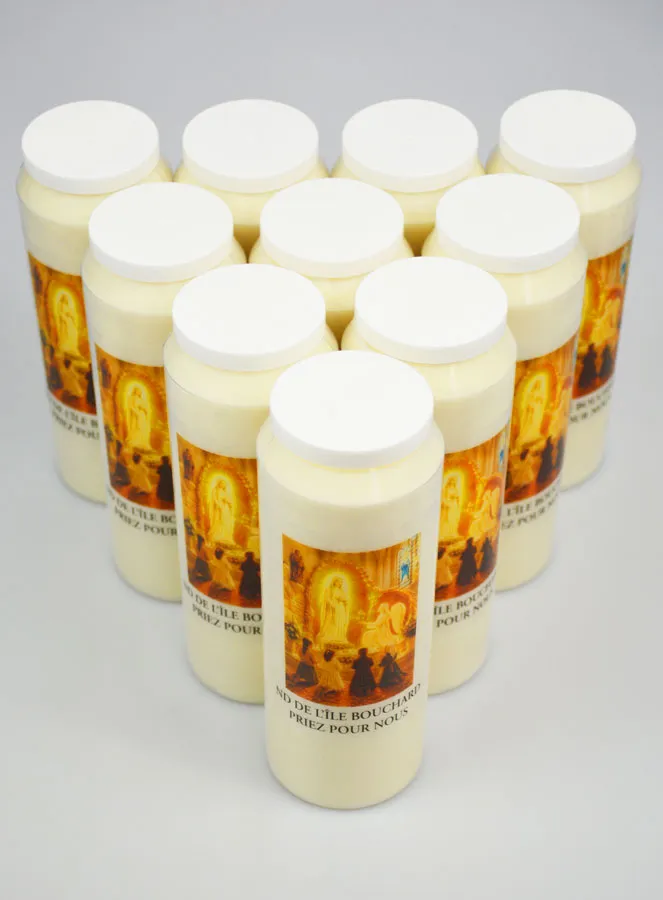 Set 10 Sanctuary Candles to Our Lady of Île Bouchard (pic 2)
