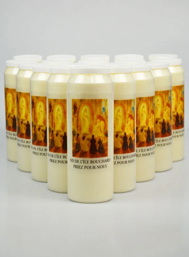 Set 20 Sanctuary Candles to Our Lady of Île Bouchard (pic 1)